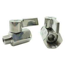professional manufacture double internal teeth 304/316 stainless steel mini ball valve
